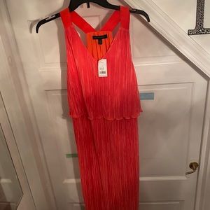 New. Long coral dress.